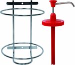 Veggfesting og dæla fyrir handsápu